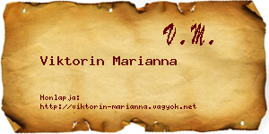 Viktorin Marianna névjegykártya